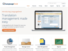 Tablet Screenshot of languagedesk.com